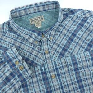 Duluth Trading Armachillo‎ Shirt Mens 3XL Plaid Long Sleeve Button Up Vented